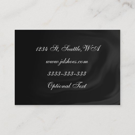靴ファッション名刺 名刺 (裏面)