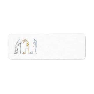 靴ファンシー差出人住所ラベル ラベル