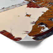 靴プリントに住むお婆さん ポスター (角)