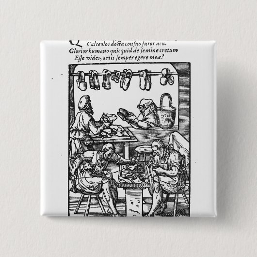 靴メーカー 缶バッジ (正面)