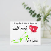 靴レシピ ポストカード (スタンド正面)