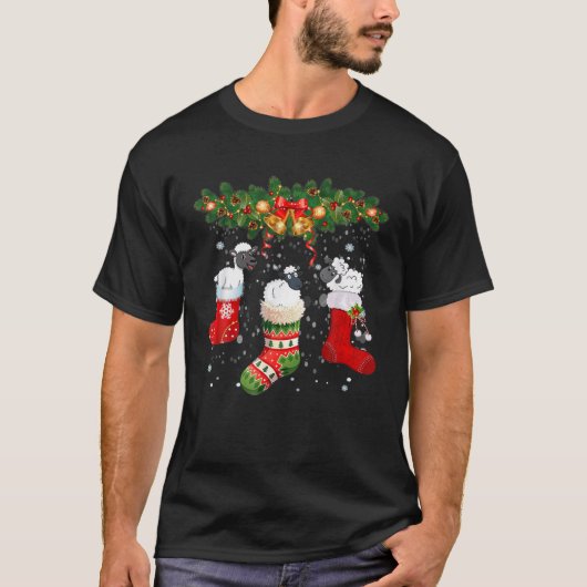 靴下おもしろいの靴下メリークリスマスクリスマス家族 Tシャツ (正面)