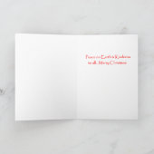 靴下お洒落編み物山嵐クリスマスカード シーズンカード (内部)