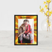 靴下か失ったらプラスチック蓋グリーティングカードまで カード (黄色い花)