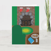 靴下が吊るされる カード (正面)