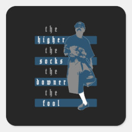 靴下が高いほど愚か者は黒い スクエアシール