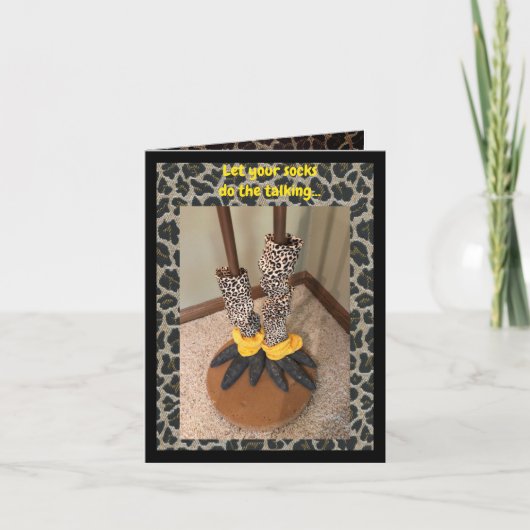 靴下で話し合おう カード (正面)