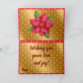 靴下のノームをカスタマイズ 色とテキスト シーズンカード (内部)