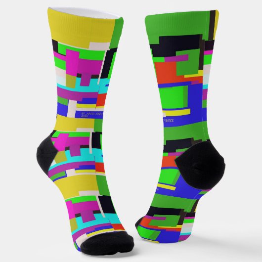 靴下の丈七アート素焼き ソックス (傾斜あり)