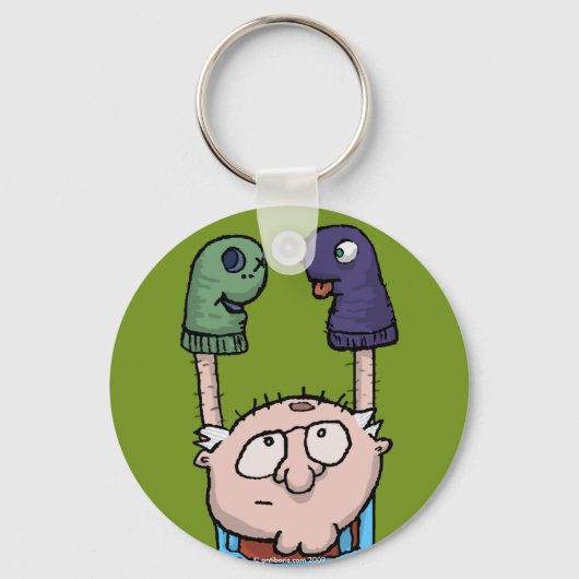 靴下の操り人形の陰謀 キーホルダー (正面)