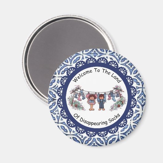 靴下の消える磁石の国へようこそ マグネット (正面/裏面)