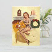 靴下の飾りピンアップ 招待状 (スタンド正面)