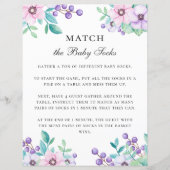 靴下をベビーに合わせる。赤ちゃんシャワーゲーム。フローラ (正面)