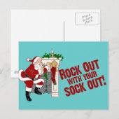 靴下を外に出せ！ ポストカード (正面/裏面)