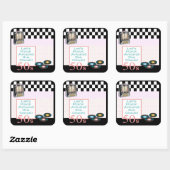 靴下ホップ スクエアシール (シート)