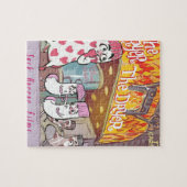 靴下ホラーフィルムザドライヤーおもしろい ジグソーパズル (横)