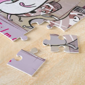 靴下ホラーフィルムザドライヤーおもしろい ジグソーパズル (側面)