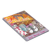 靴下ホラーフィルムザドライヤーおもしろい ノートブック (右側)