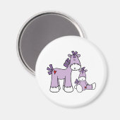 靴下ポニーピンク マグネット (正面/裏面)