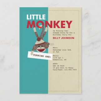 靴下モンキー招待状回転1! 招待状