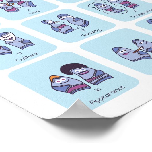 靴下人形のゲノム ポスター (角)