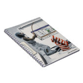 靴下刑事魚釣りファンタジーアートスパイラルノート ノートブック (右側)