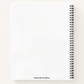 靴下刑事魚釣り泥棒ファンタジーアートノート ノートブック (裏面)