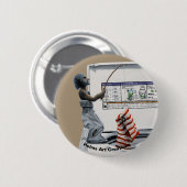靴下刑事魚釣り泥棒ファンタジーボタン 缶バッジ (正面&裏面)
