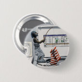 靴下刑事魚釣り犯罪ファンタジーボタン 缶バッジ (正面&裏面)