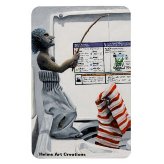 靴下刑事魚釣り犯罪ファンタジー写真磁石 マグネット