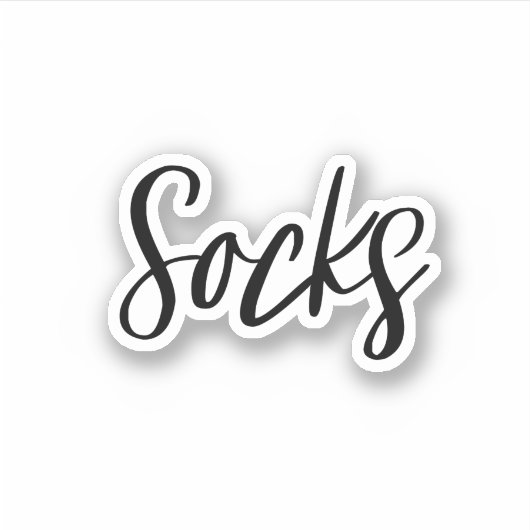 靴下収納シール シール (正面)