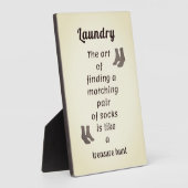 靴下探し喜び洗濯の日 フォトプラーク (側面)