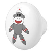 靴下猿ぬいぐるみ動物の子供寝室ドレッサー セラミックノブ (右)