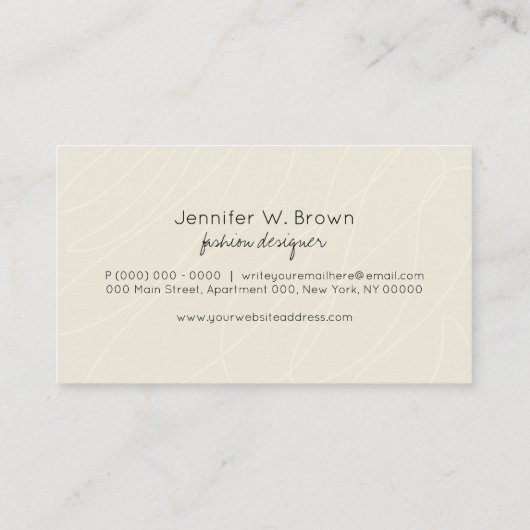 靴下 名刺 (裏面)