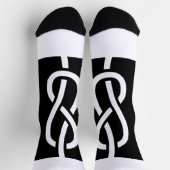 靴下 – 白黒 (上部)