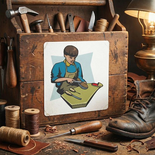 靴修理コブラーヴィンテージ靴屋 スクエアシール