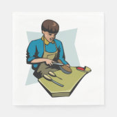 靴修理コブラーヴィンテージ靴屋 スタンダードランチョンナプキン (正面)