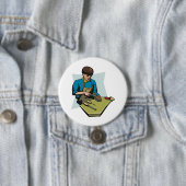 靴修理コブラーヴィンテージ靴屋 缶バッジ (インサイチュ)