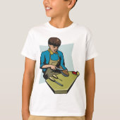 靴修理コブラーヴィンテージ靴屋 Tシャツ (正面)