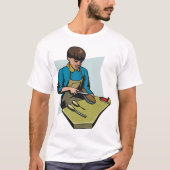 靴修理コブラーヴィンテージ靴屋 Tシャツ (正面)