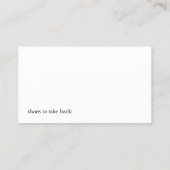 靴修理店/靴屋名刺 名刺 (裏面)