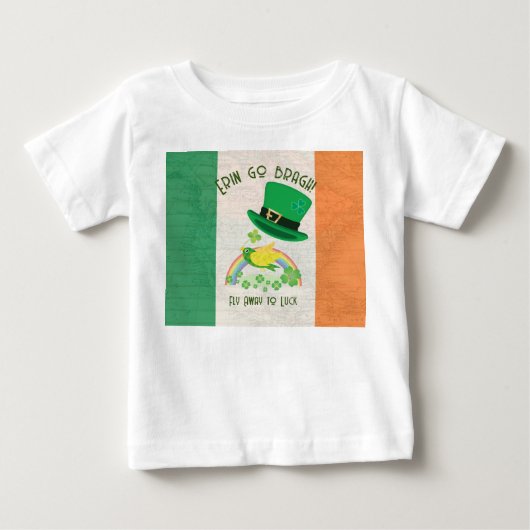 靴屋のラッキーフライトカード ベビーTシャツ (正面)