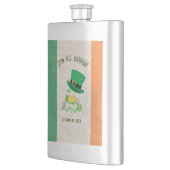 靴屋のラッキーフライトビニールフラッ包まれたク フラスク (左)