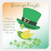 靴屋のラッキーフライト スクエアシール (正面)