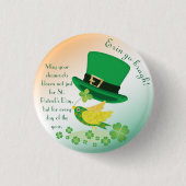 靴屋のラッキーフライト 缶バッジ (正面)