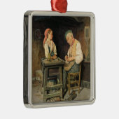 靴屋の店1874年(パネルの油) メタルオーナメント (右)