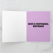 靴屋ファンタジー誕生日カード カード (内部)