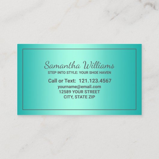 靴屋 名刺 (裏面)