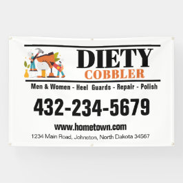 靴屋 靴修理 プロフェッショナル カーマグネット 横断幕