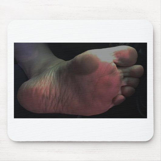 靴底をなめる マウスパッド (正面)